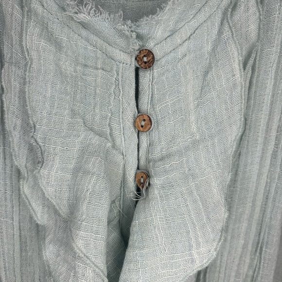 FP Movement by Free People Mint Ruffle Shorts Romper #136 - Picture 3 of 10